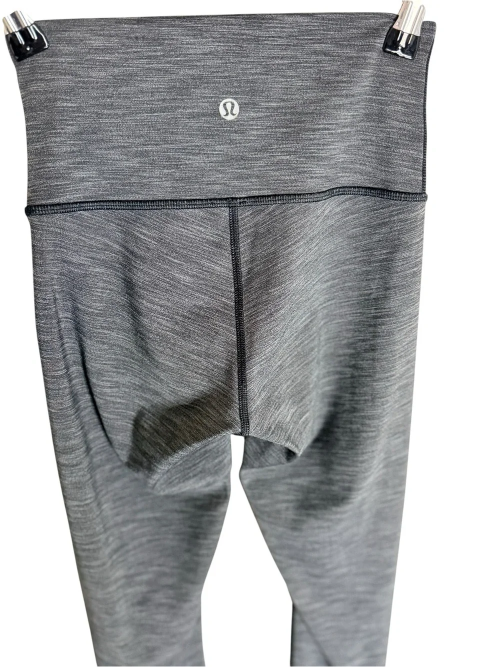 Lululemon Wunder Under High Rise Heathered Gray Leggings Size 2